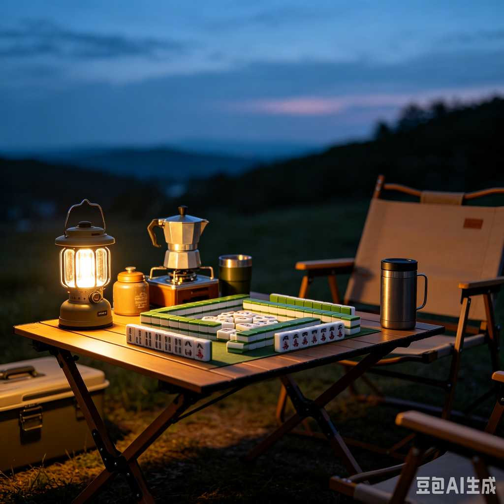 compact mahjong set with case