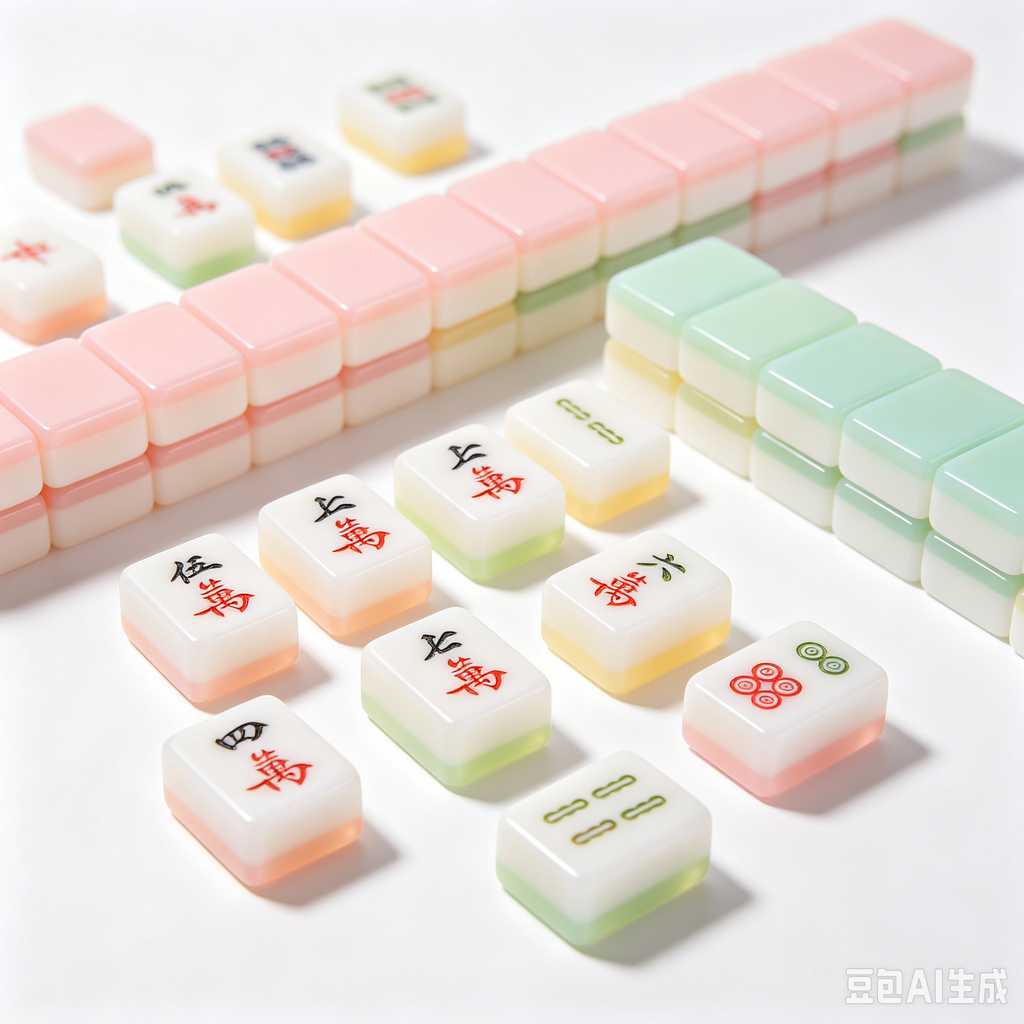 gloss texture mahjong tiles