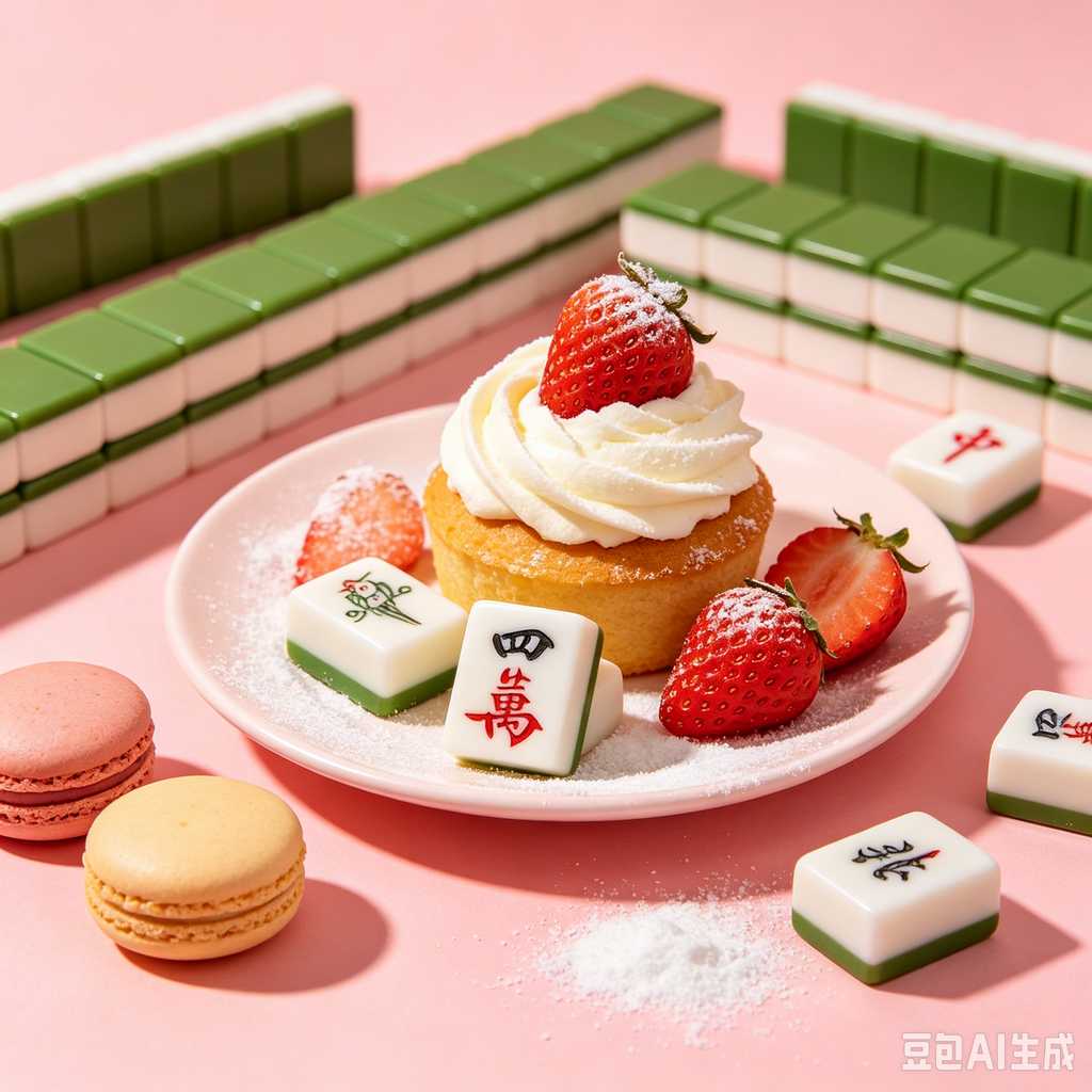 minimal text mahjong set